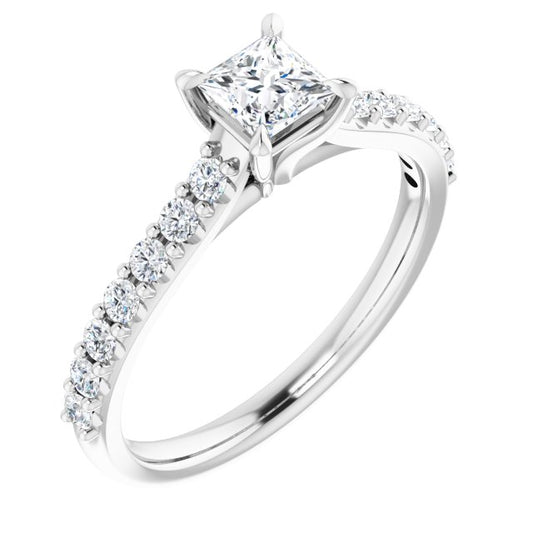 Accented Engagement Ring