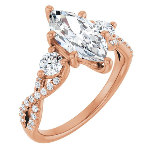 Accented Engagement Ring