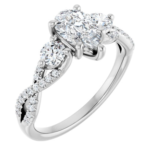 Accented Engagement Ring