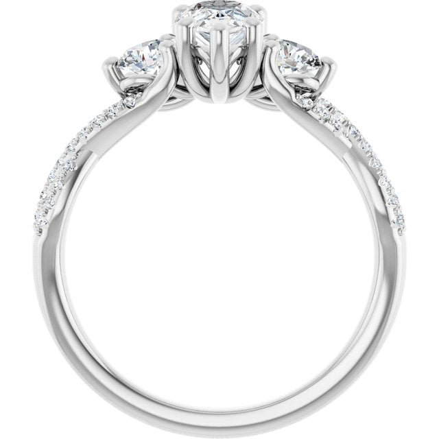 Accented Engagement Ring