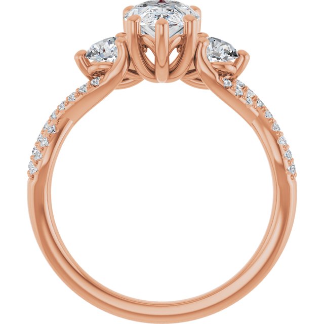 Accented Engagement Ring