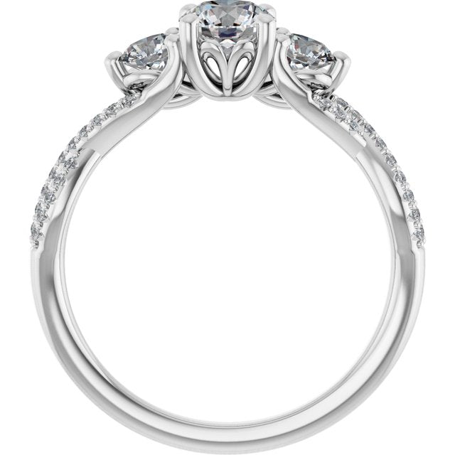 Accented Engagement Ring