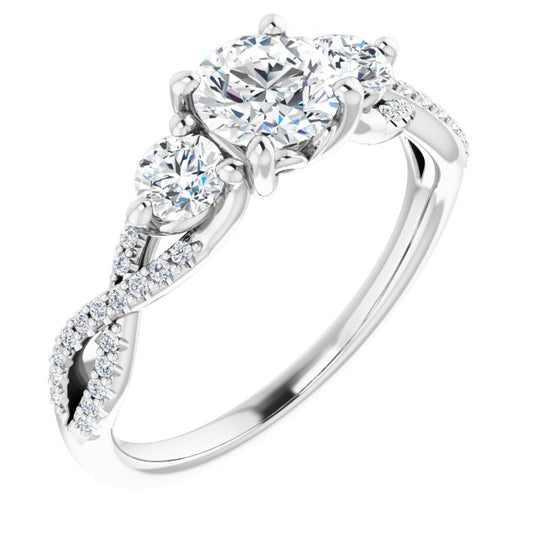 Accented Engagement Ring