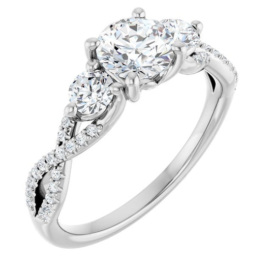 Accented Engagement Ring