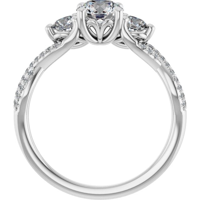 Accented Engagement Ring