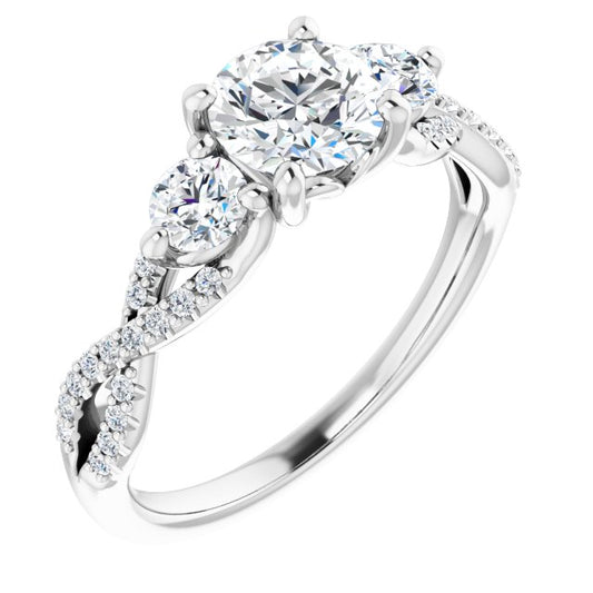 Accented Engagement Ring