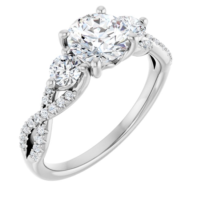 Accented Engagement Ring