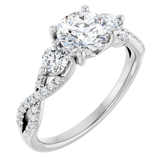 Accented Engagement Ring