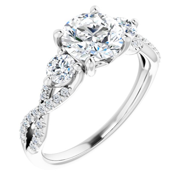 Accented Engagement Ring
