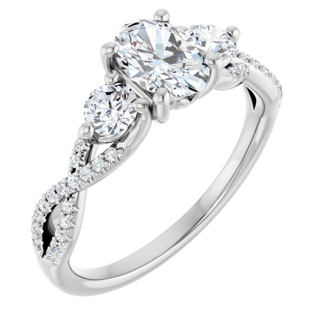 Accented Engagement Ring