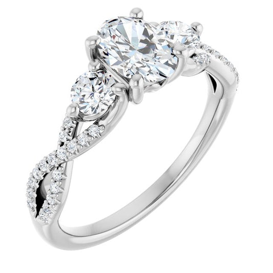 Accented Engagement Ring