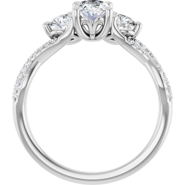 Accented Engagement Ring