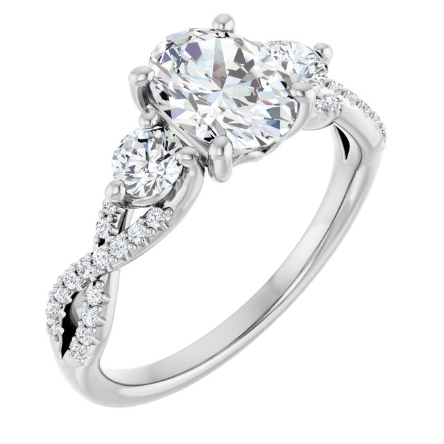 Accented Engagement Ring