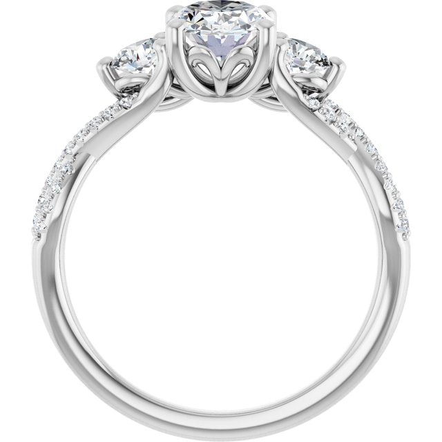 Accented Engagement Ring