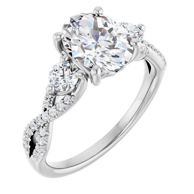 Accented Engagement Ring