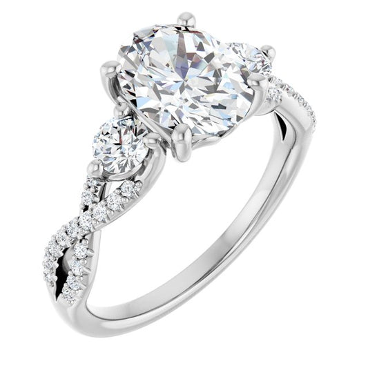 Accented Engagement Ring