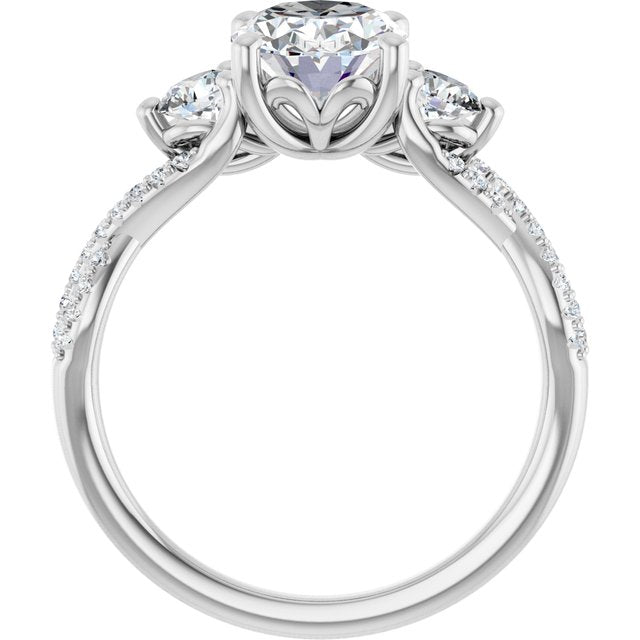 Accented Engagement Ring