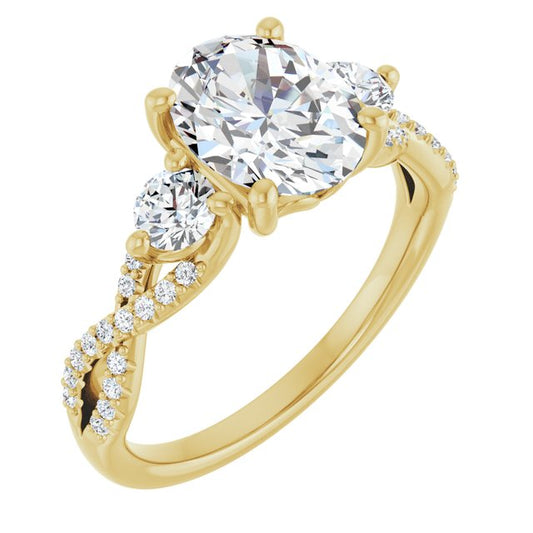 Accented Engagement Ring