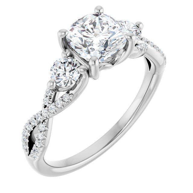 Accented Engagement Ring