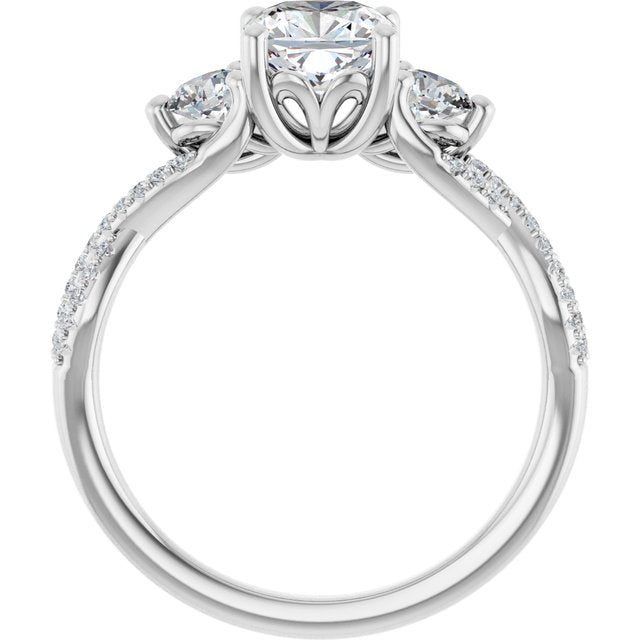 Accented Engagement Ring