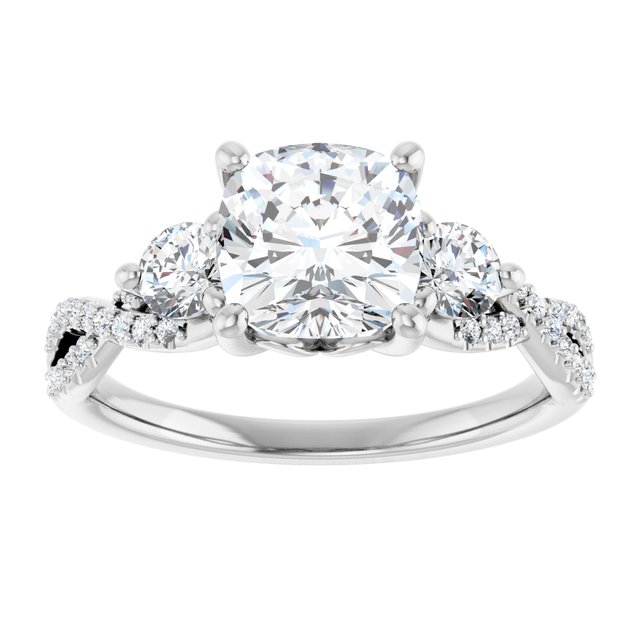 Accented Engagement Ring