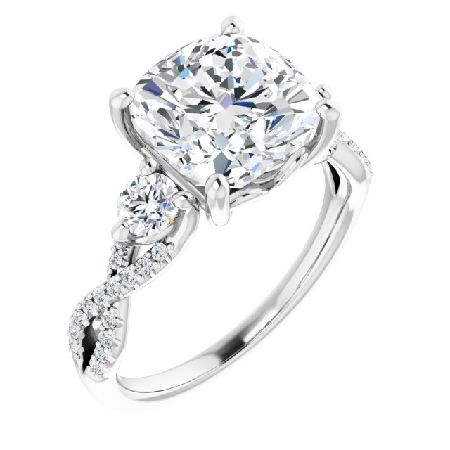 Accented Engagement Ring