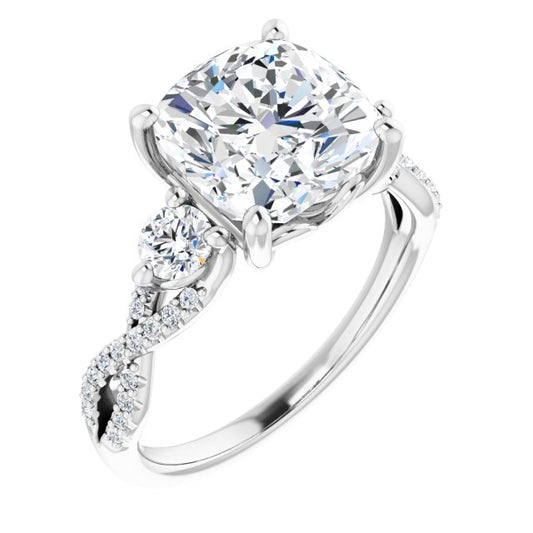 Accented Engagement Ring