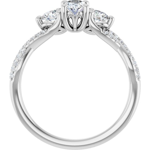 Accented Engagement Ring