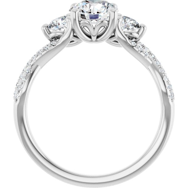 Accented Engagement Ring