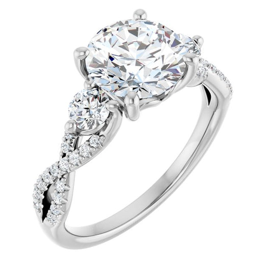 Accented Engagement Ring