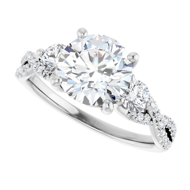 Accented Engagement Ring
