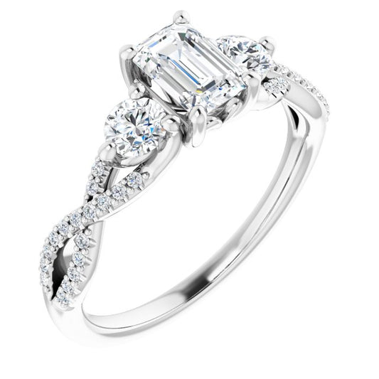 Accented Engagement Ring