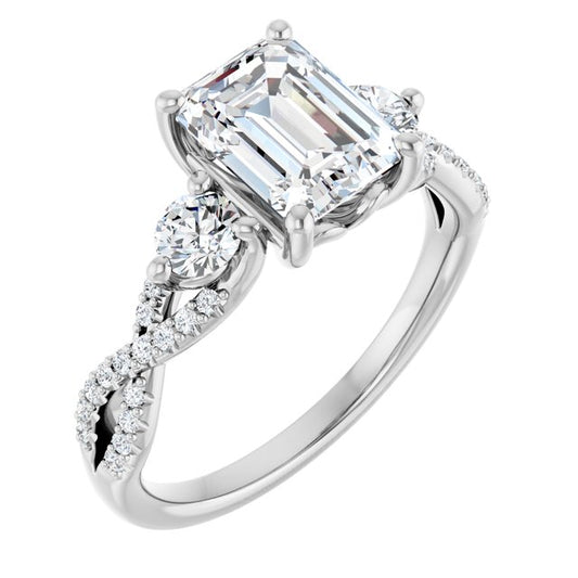 Accented Engagement Ring