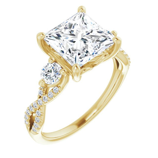 Accented Engagement Ring