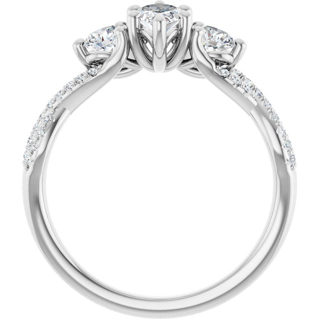 Accented Engagement Ring