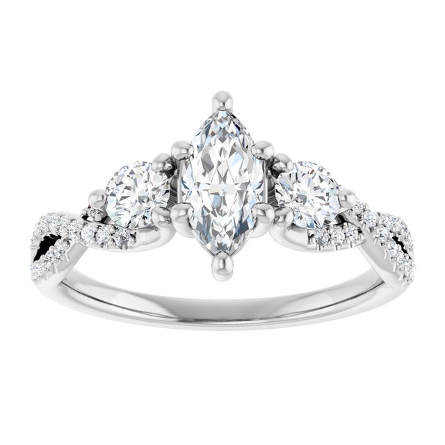 Accented Engagement Ring