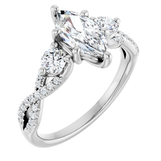 Accented Engagement Ring