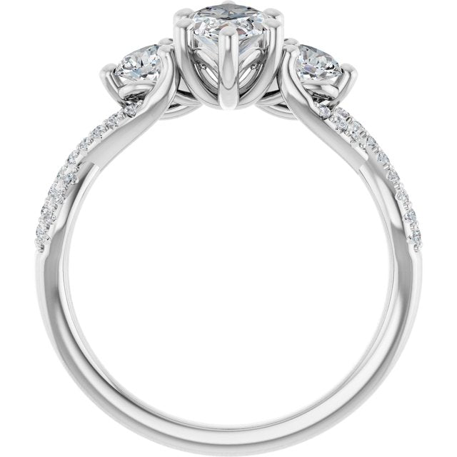 Accented Engagement Ring