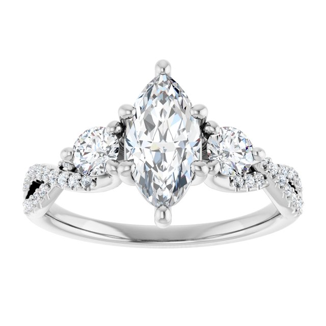 Accented Engagement Ring