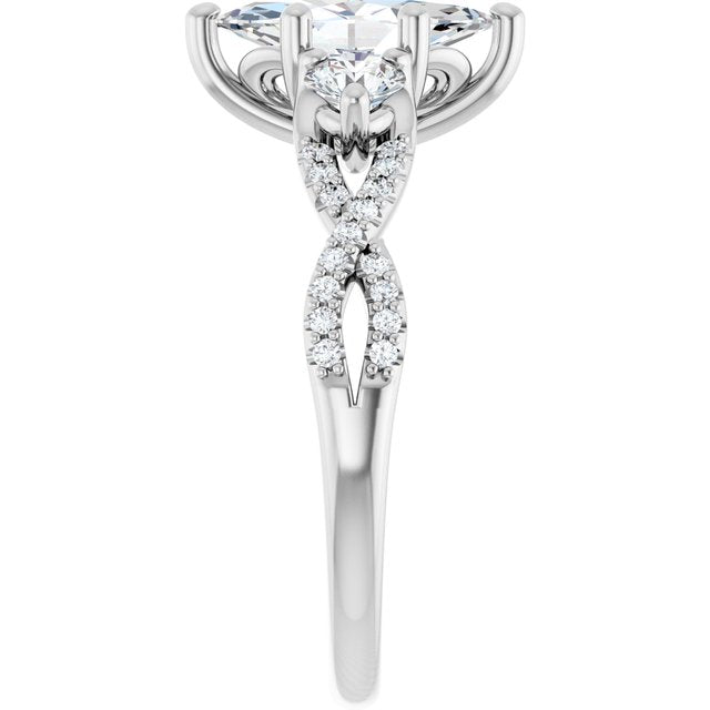 Accented Engagement Ring