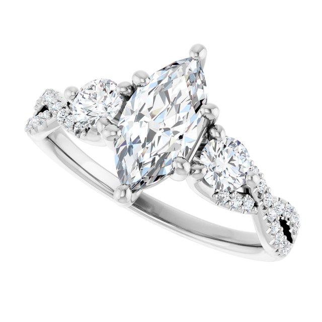 Accented Engagement Ring