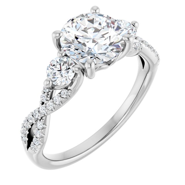 Accented Engagement Ring