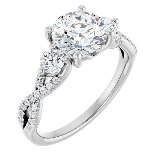 Accented Engagement Ring