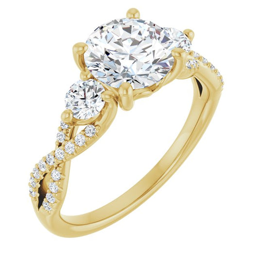 Accented Engagement Ring