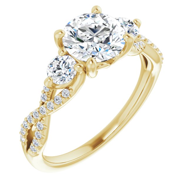 Accented Engagement Ring
