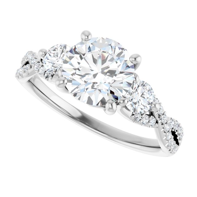 Accented Engagement Ring