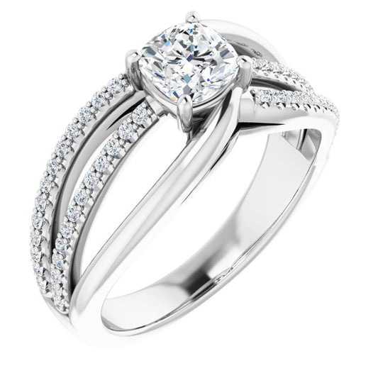 Accented Engagement Ring