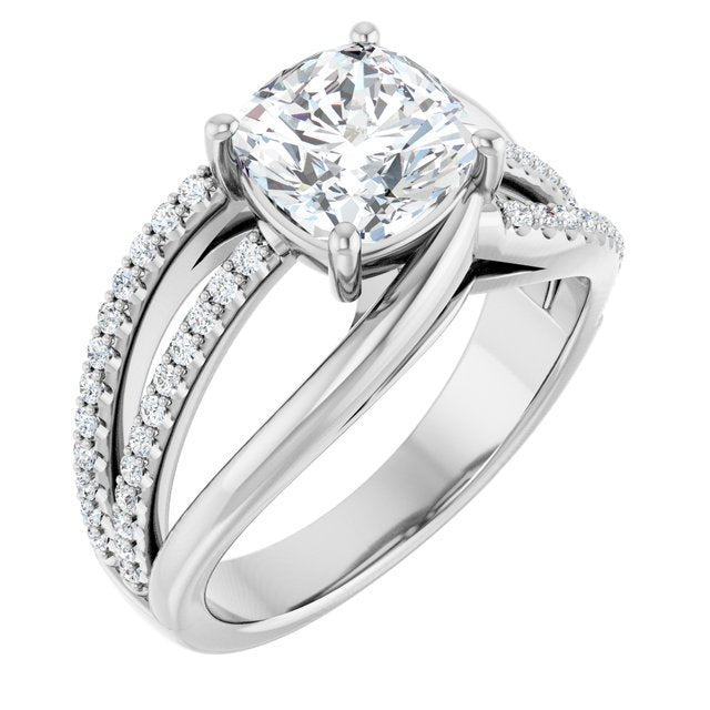 Accented Engagement Ring
