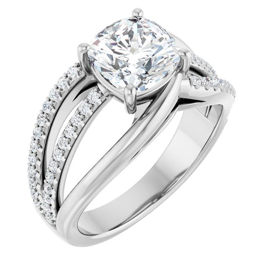 Accented Engagement Ring