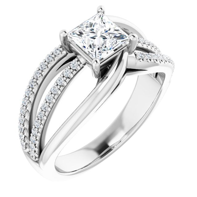 Accented Engagement Ring